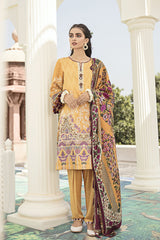 Cross Stitch Summer Mist - 3 Piece Dastaab Khaddar Linen V2 2021