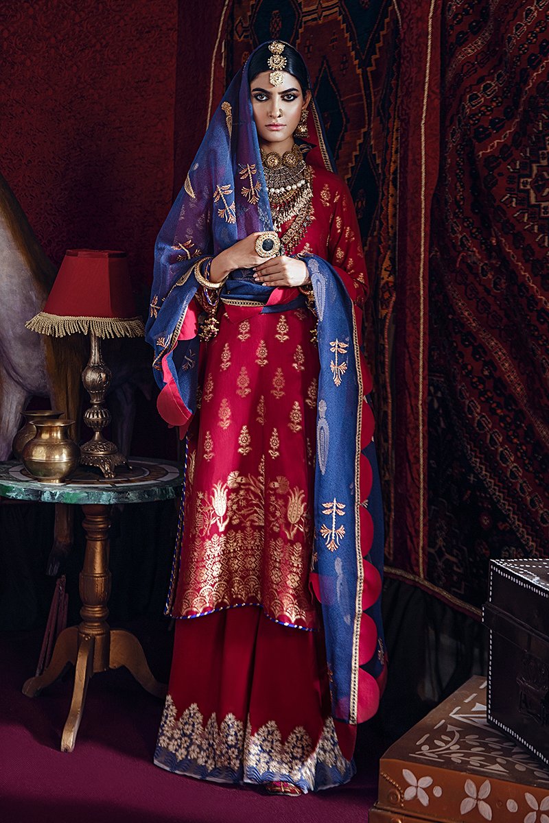 Cross Stitch Baad-e Chaman-A Razia Sultana Jaquard Collection 2020