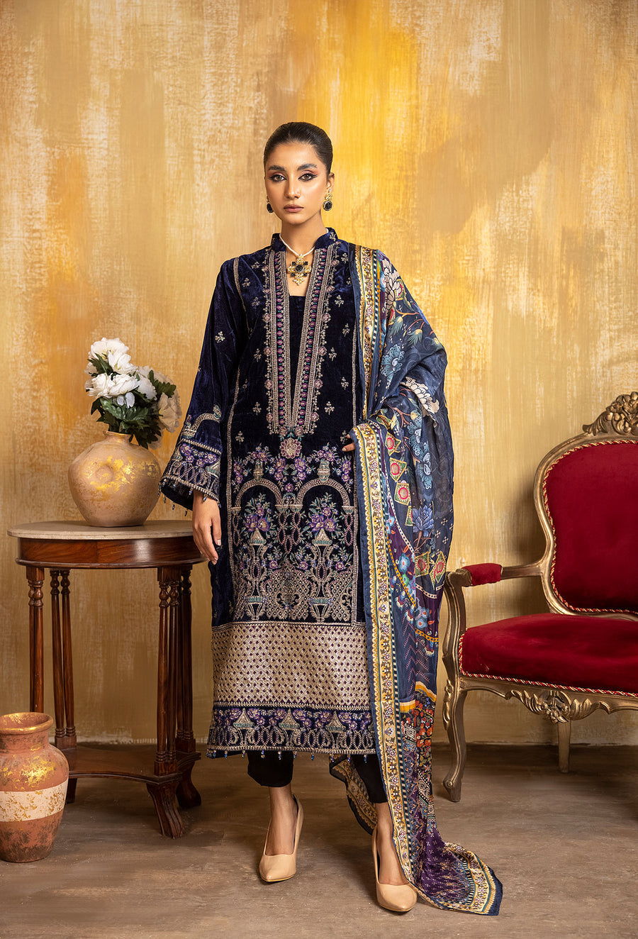 Libas Design Adan Libas Design # 5455 Velvet Formal Collection 2 – Sara Clothes