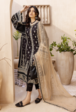 Adan Libas Pearl Black Elizabeth Embroidered Lawn