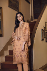 Bareeze Gulnar Bnl1163 Orange Dress