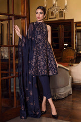 Bareeze Darpan 1 Mc729 Navy Blue Dress