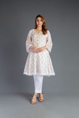 Bareeze Printed Pr960 White Dress