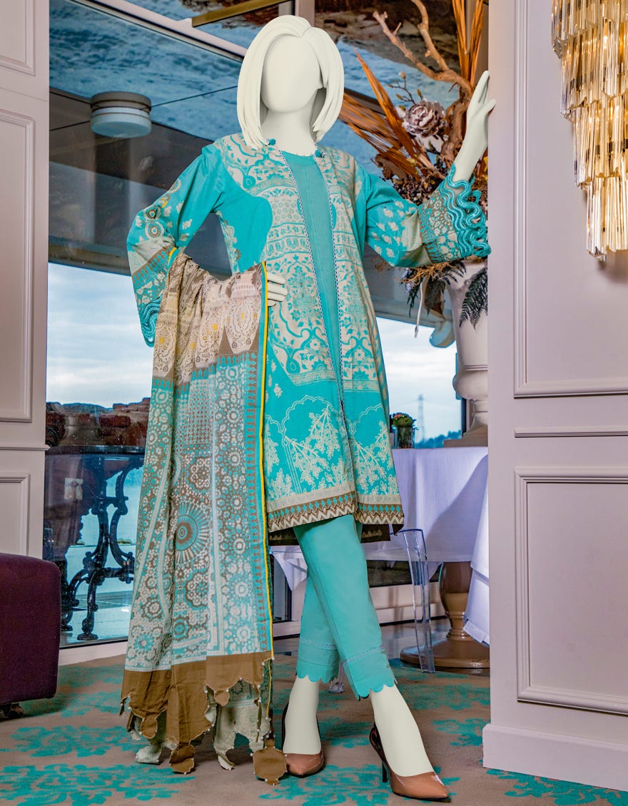 Junaid Jamshed JLAWN-S-21-185 Glimmer Eid Collection 2021