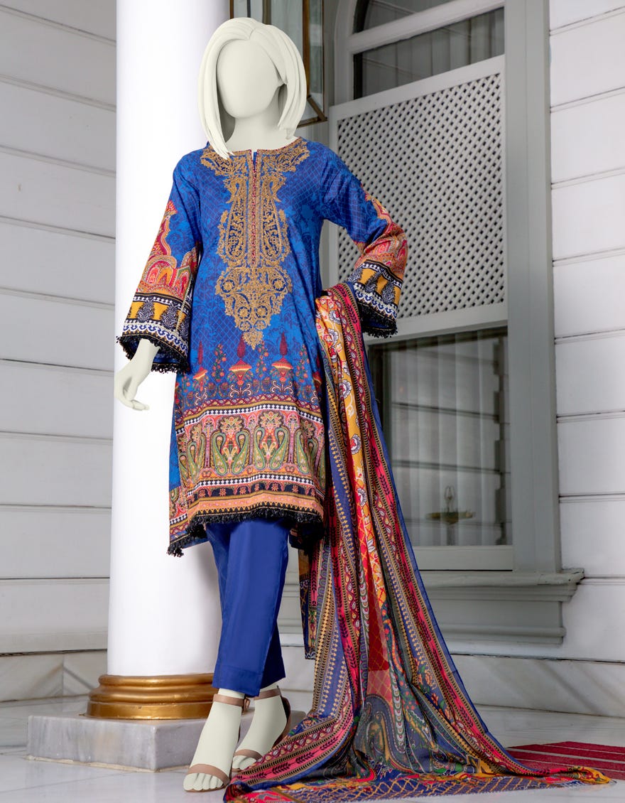 Junaid Jamshed JLAWN-S-21-219 Victoria Eid Collection 2021