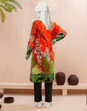 Junaid Jamshaid JJLK W JWS 3081 FB Orange Leaves   Cotton Casual Prets 2022
