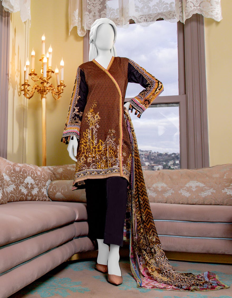 Junaid Jamshed JLAWN-S-21-734 Stitch Eid Collection 2021