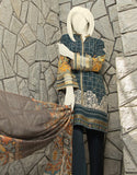 Junaid Jamshed JLAWN S-21-748 COAL Spring Summer 2021