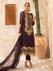 Edenrobe EWU21V3-21105 Plum Nayab Eid Collection 2022