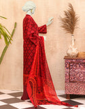 Junaid Jamshaid JJLS-S-JPWU-22-038 FB Eastern Red Mid Summer Collection 2022