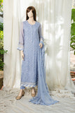 Saya Serinity Blue Chiffon Stitched 3 Piece