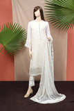 Saya White Chiffon Stitched 3 Piece