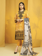 Edenrobe EWU22V1 23551 Light Orange Khayal Summer Lawn 2022