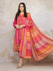 Edenrobe EWU22V1 23560 Pink Khayal Summer Lawn 2022