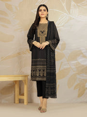 Edenrobe EWU22V1-23582 Black Nayab Eid Collection 2022