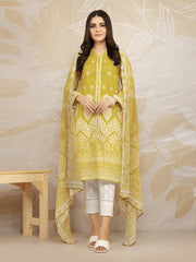 Edenrobe EWU22V1-23583 Lemon Nayab Eid Collection 2022