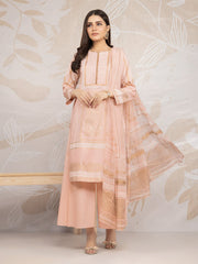 Edenrobe EWU22V1-23590 Peach Nayab Eid Collection 2022