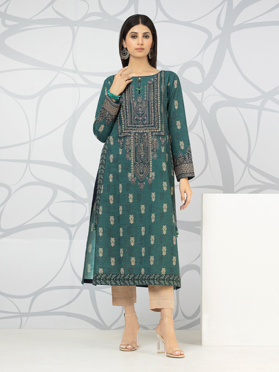 Edenrobe EWU22V1-23613 Sea Green Nayab Eid Collection 2022