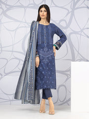 Edenrobe EWU22V1-23618 Navy Nayab Eid Collection 2022