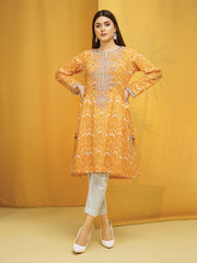 Edenrobe EWU22V1 23642 Light Orange Khayal Summer Lawn 2022