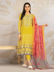 Edenrobe EWU22V1-23675 Mustard Nayab Eid Collection 2022