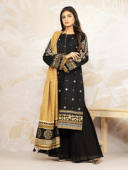 Edenrobe EWU22V1-23688 Black Nayab Eid Collection 2022