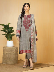 Edenrobe EWU22V1-23712 Grey Nayab Eid Collection 2022