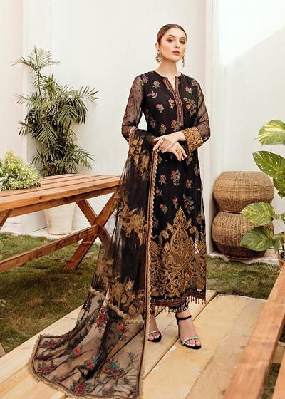 Afrozeh Black La Fleur 2021 Sara Clothes Afrozeh Black La Fleur 2021 Sara Clothes