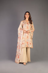 Bareeze Chintz 1 Bnl1149 Beige Dress