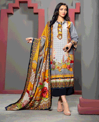 Ittehad IF JN 1612A Linen Series 3 Piece 2020