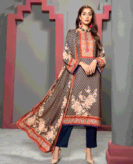 Ittehad IF JN 1618A Linen Series 3 Piece 2020