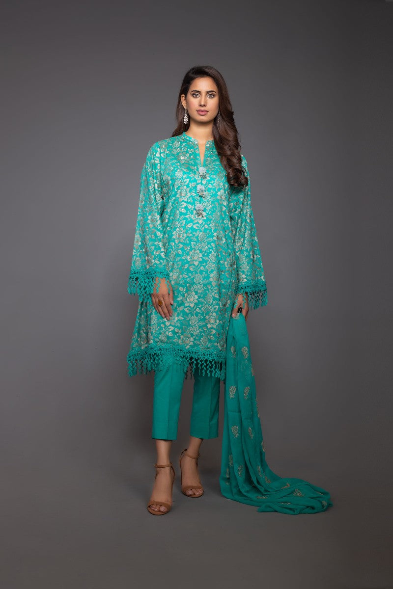 Bareeze Gul E Shams Bnl729 Green Dress