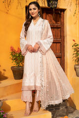 Jahanara J16-03 Pink Lace Summer Lawn Vol VI 2022