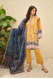 Dhanak DU-3148 Mustard Summer Basics Embroidered Lawn