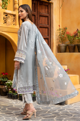 Jahanara J16-10 Light Grey Summer Lawn Vol VI 2022