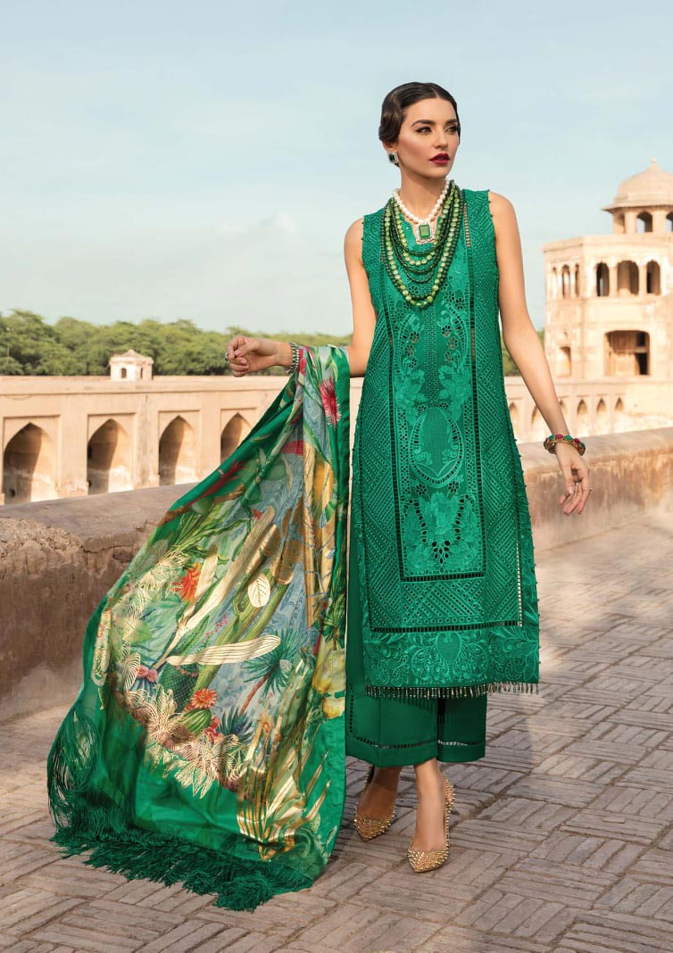 Crimson Emerald 2A Luxury Lawn 2021 Sara Clothes Crimson Emerald 2A Luxury Lawn 2021 Sara Clothes