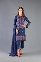 Bareeze Ethnic&nbsp;special Bnl1199 Navy Blue Dress