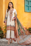Jahanara J16-01 Floral White Summer Lawn Vol VI 2022