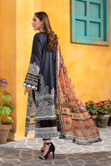 Jahanara J16-04 Black Summer Lawn Vol VI 2022