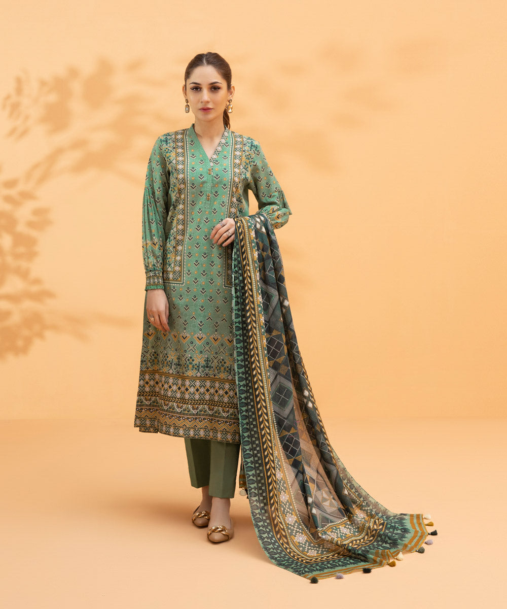 Sapphire 3 Piece - Digital Printed Lawn Suit 3DG-DAY23V1 Spring Summer Lawn Vol 1