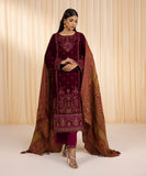 Sapphire U3FE-LX23V10-16 - 3 Piece - Embroidered Velvet Suit Festive 2 Collection