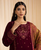 Sapphire U3FE-LX23V10-16 - 3 Piece - Embroidered Velvet Suit Festive 2 Collection