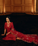 Sapphire U3FE-LX23V10-25 - 3 Piece - Embroidered Raw Silk Suit Festive 2 Collection