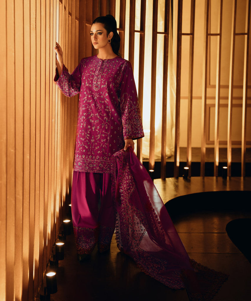 Aaleen by Crimson Embroidered Karandi Suit Unstitched 3 Piece CR24AW Modern Memsaab - Winter Collection