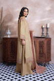 Embroidered three-piece festive suit with sheer dupatta by Sara Clothes