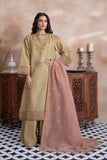 Embroidered three-piece festive suit with sheer dupatta by Sara Clothes