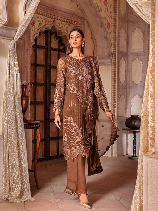 Zebtan Design # 4a Farmaish Chiffon Collection Vol 4 2022