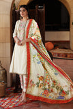 Embroidered festive suit with printed dupatta by Sara Clothes