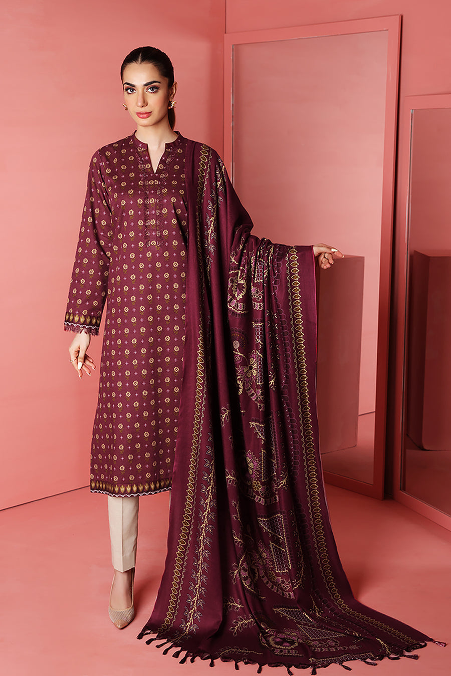 nishat wool shawl 2022