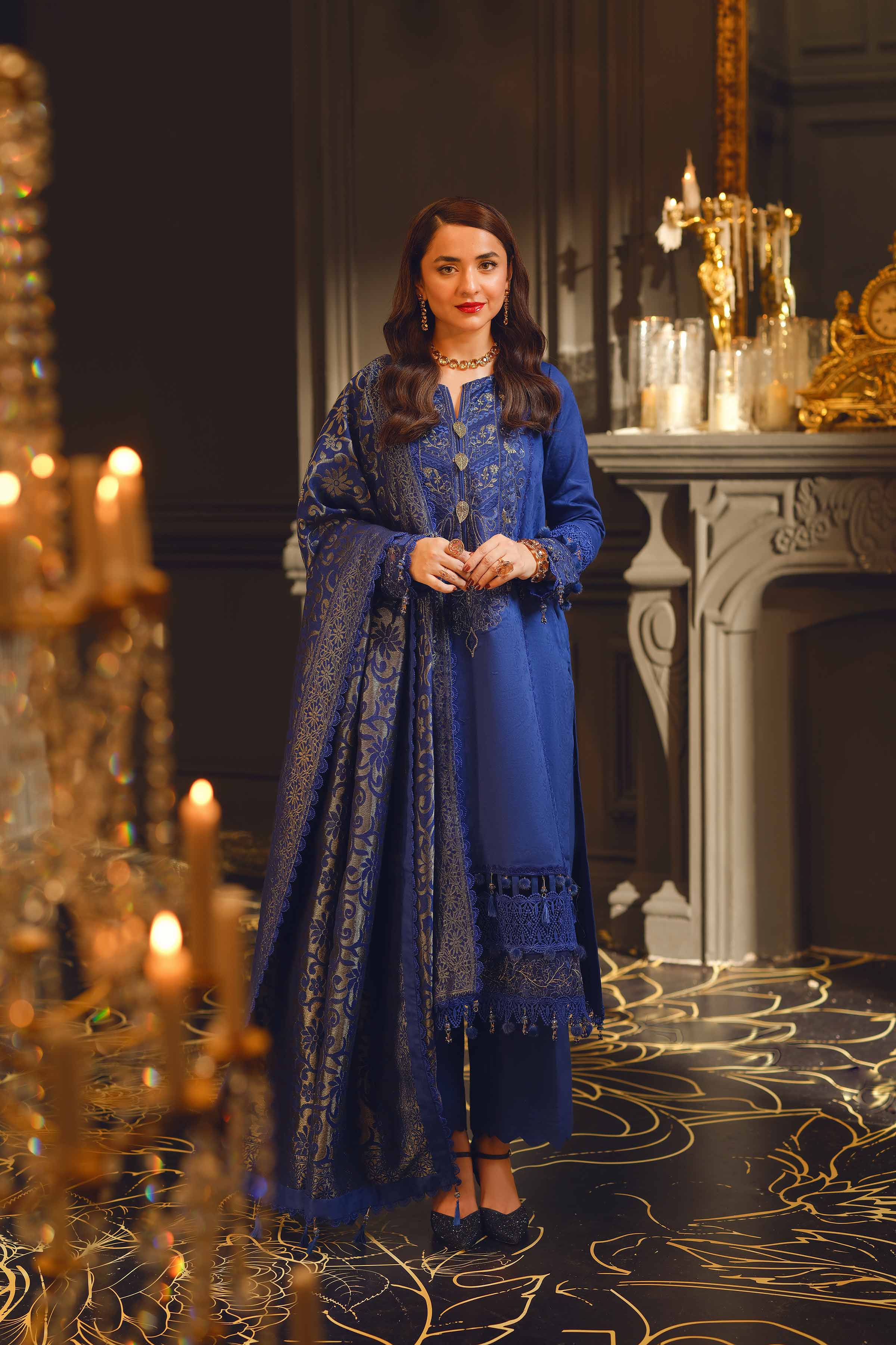 Nishat Linen Jacquard Embroidered Suit 42303414 Winter 3 Pcs Collectio   Sara Clothes